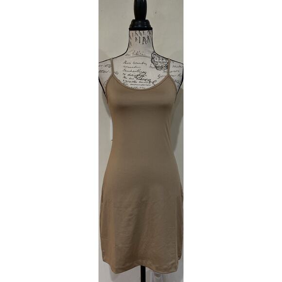 Banana Republic Satin Slip Dress Beige Size XS - Picture 2 of 7